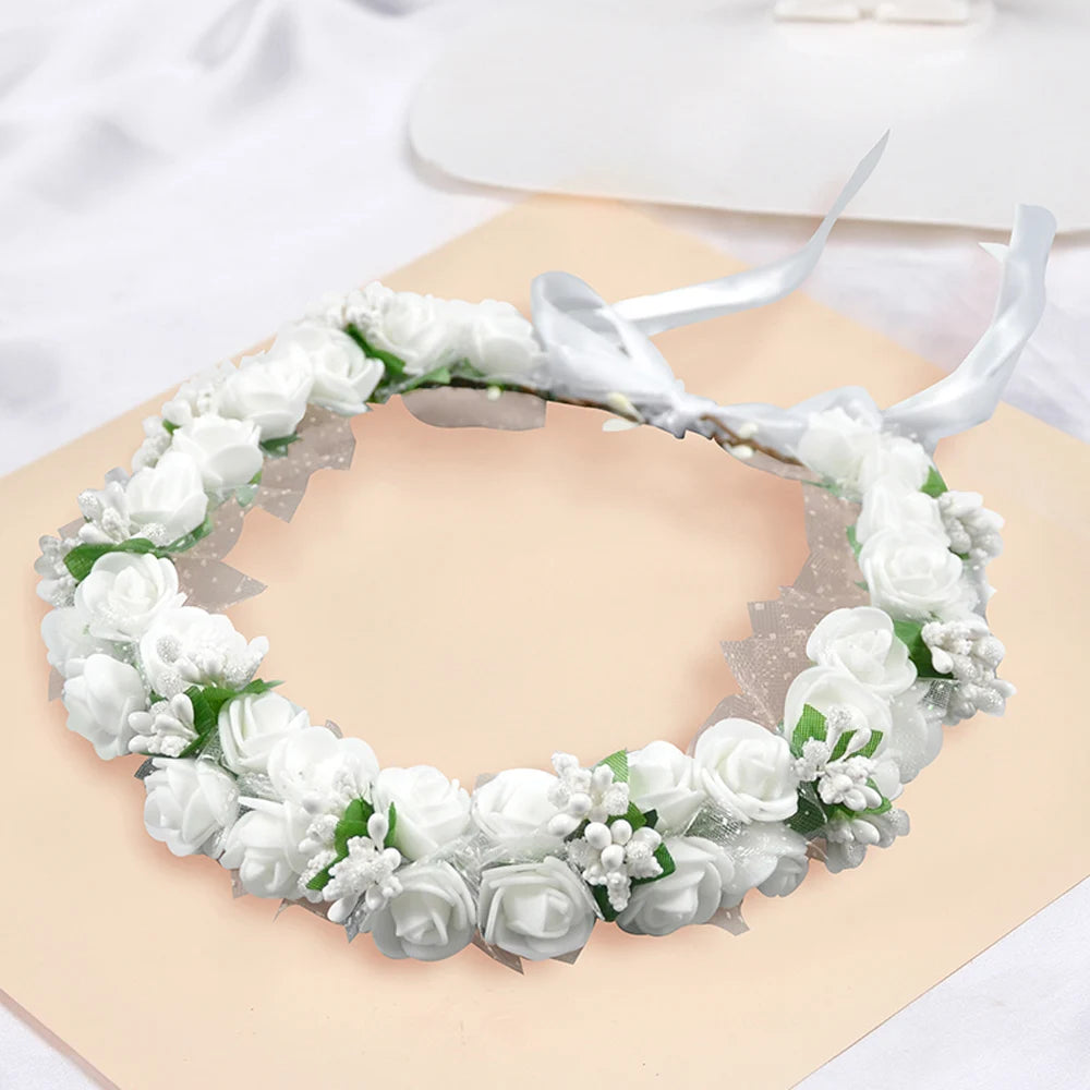 Petal Veil – Elegant Floral Wedding Headband for Brides & Special Occasions