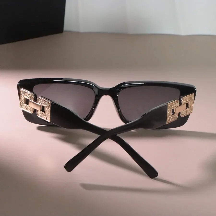 Classic Square Designer Sunglasses – Unisex Small Frame Mirror Shades | Livia & Co