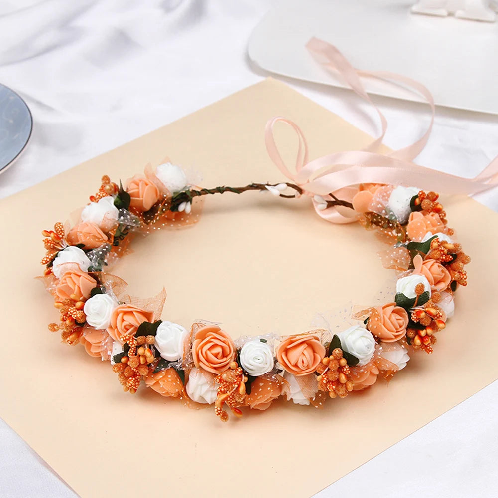Petal Veil – Elegant Floral Wedding Headband for Brides & Special Occasions