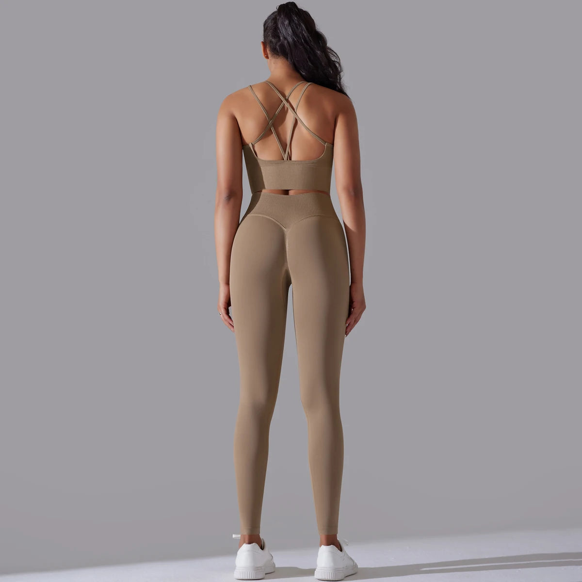 Brushed Yoga Set – A Symphony of Strength & Serenity