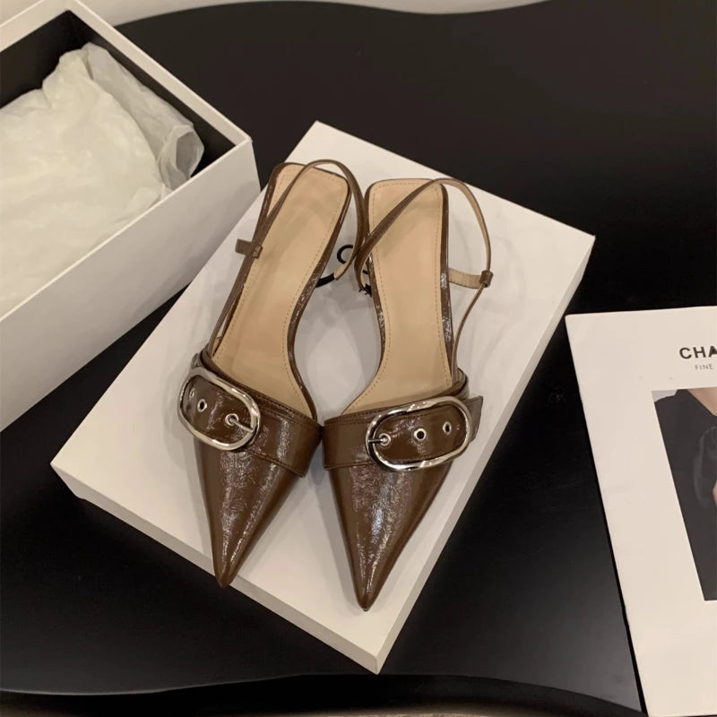 Punk Buckle High Heel Sandals