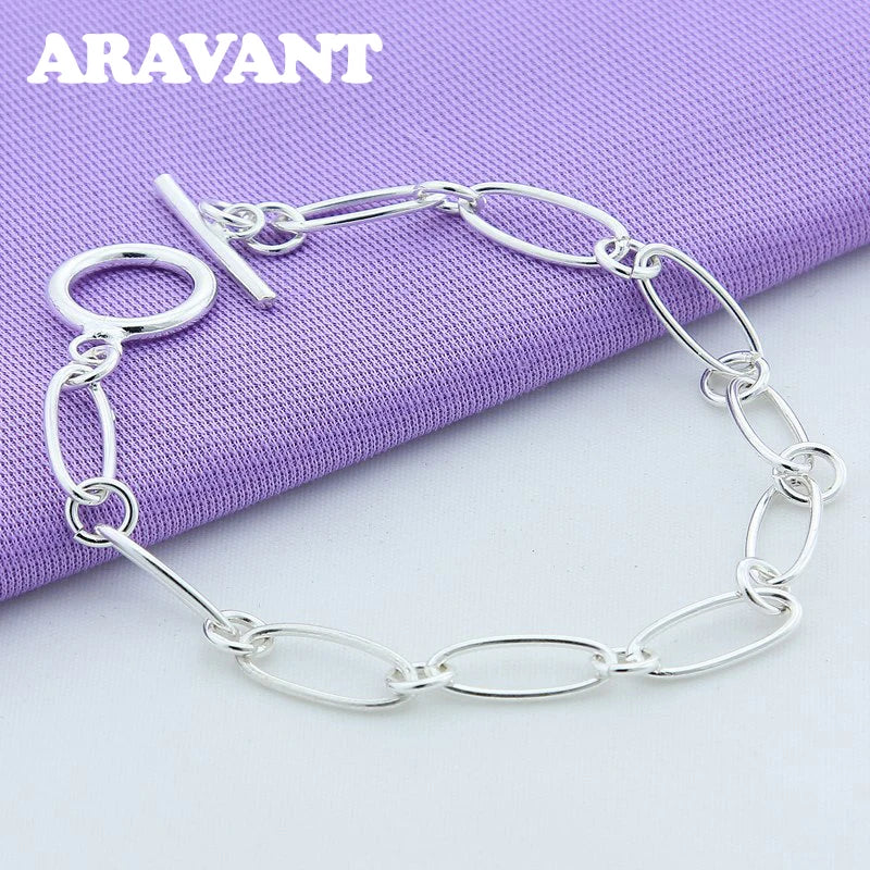 Luminous Grace – 925 Silver Necklace & Bracelet Set for Women, Elegant Party Jewelry Gift