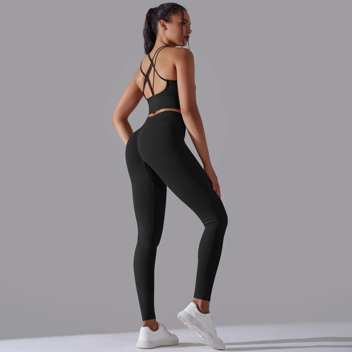Brushed Yoga Set – A Symphony of Strength & Serenity