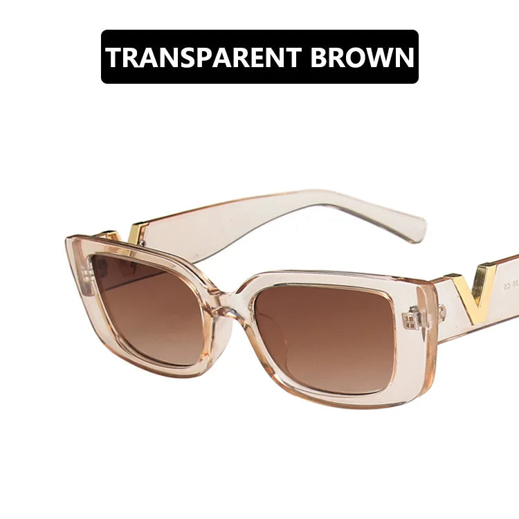 Retro Rectangle Sunglasses for Women – Small Frame Designer Shades | Livia & Co