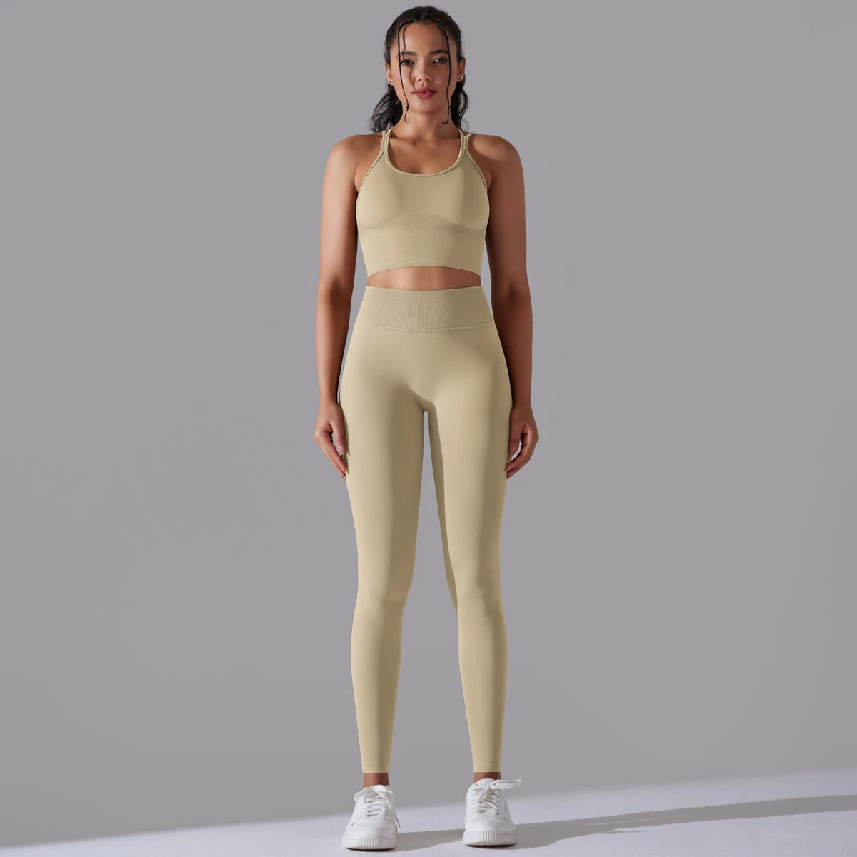 Brushed Yoga Set – A Symphony of Strength & Serenity