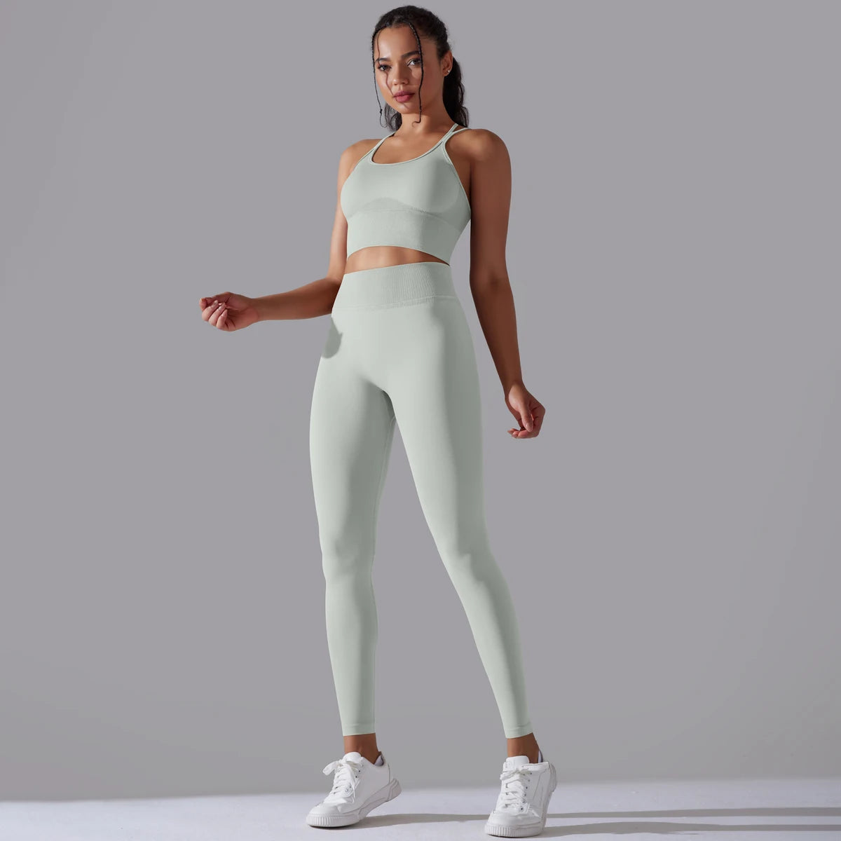 Brushed Yoga Set – A Symphony of Strength & Serenity