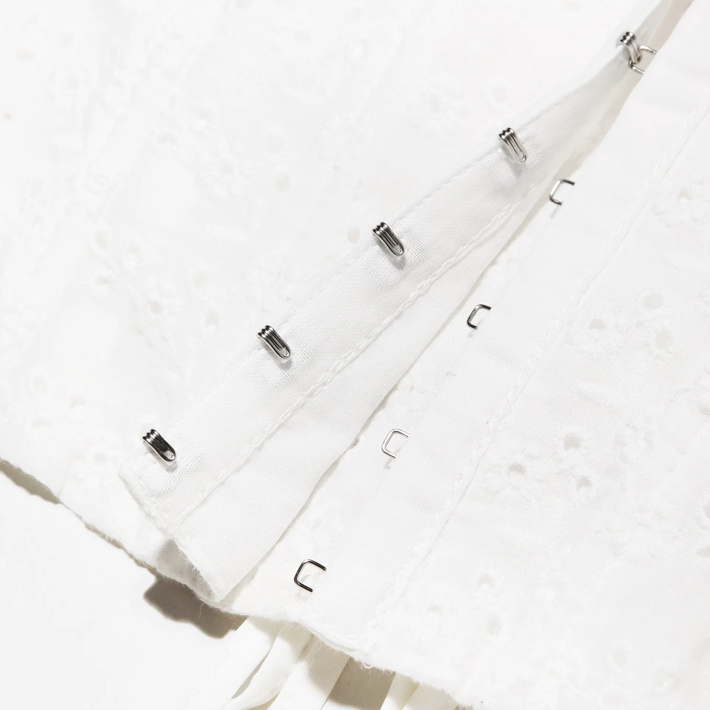 Butterfly Summer White Corset Top