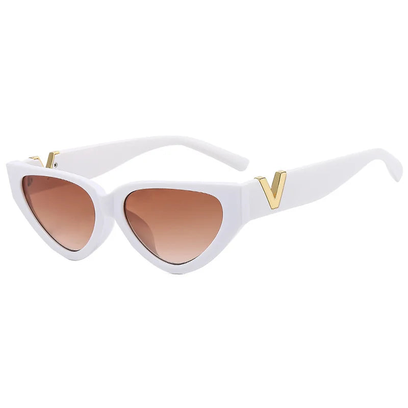 Luxury Vintage Cat Eye Sunglasses – Designer UV400 Shades for Women | Livia & Co