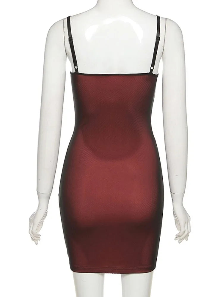 Mesh Double Layer Bodycon Dress