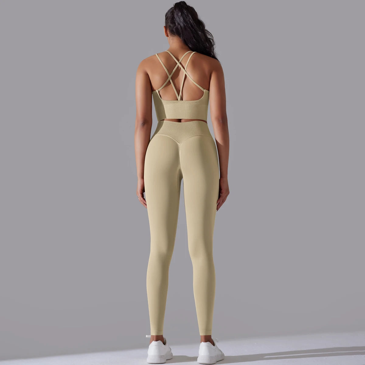 Brushed Yoga Set – A Symphony of Strength & Serenity