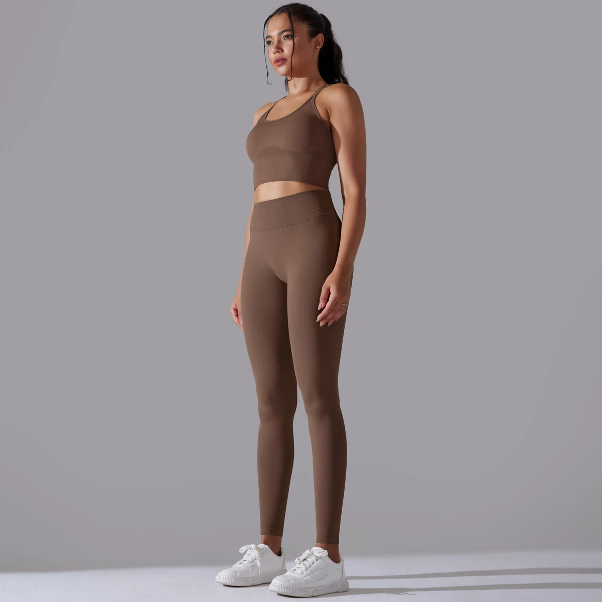 Brushed Yoga Set – A Symphony of Strength & Serenity