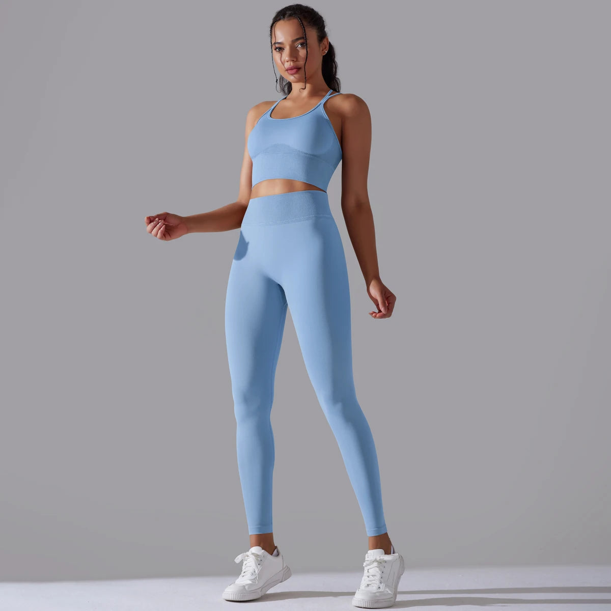 Brushed Yoga Set – A Symphony of Strength & Serenity