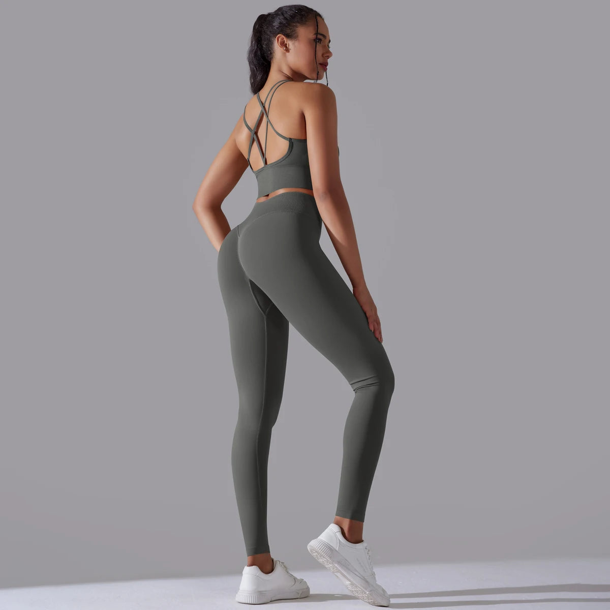 Brushed Yoga Set – A Symphony of Strength & Serenity