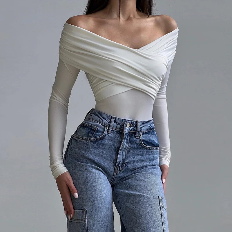 Scarlet Whispers: The Backless Symphony Bodysuit