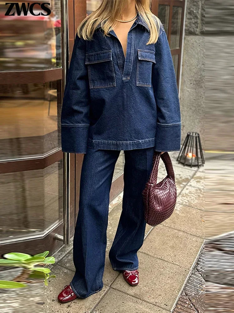Highlighter Denim Jacket & Jeans Set