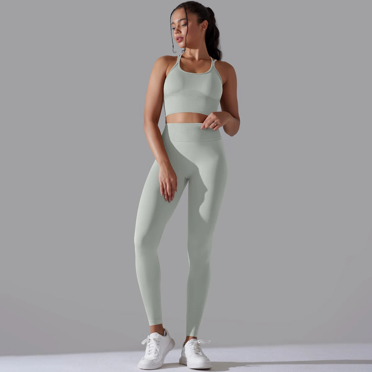 Brushed Yoga Set – A Symphony of Strength & Serenity