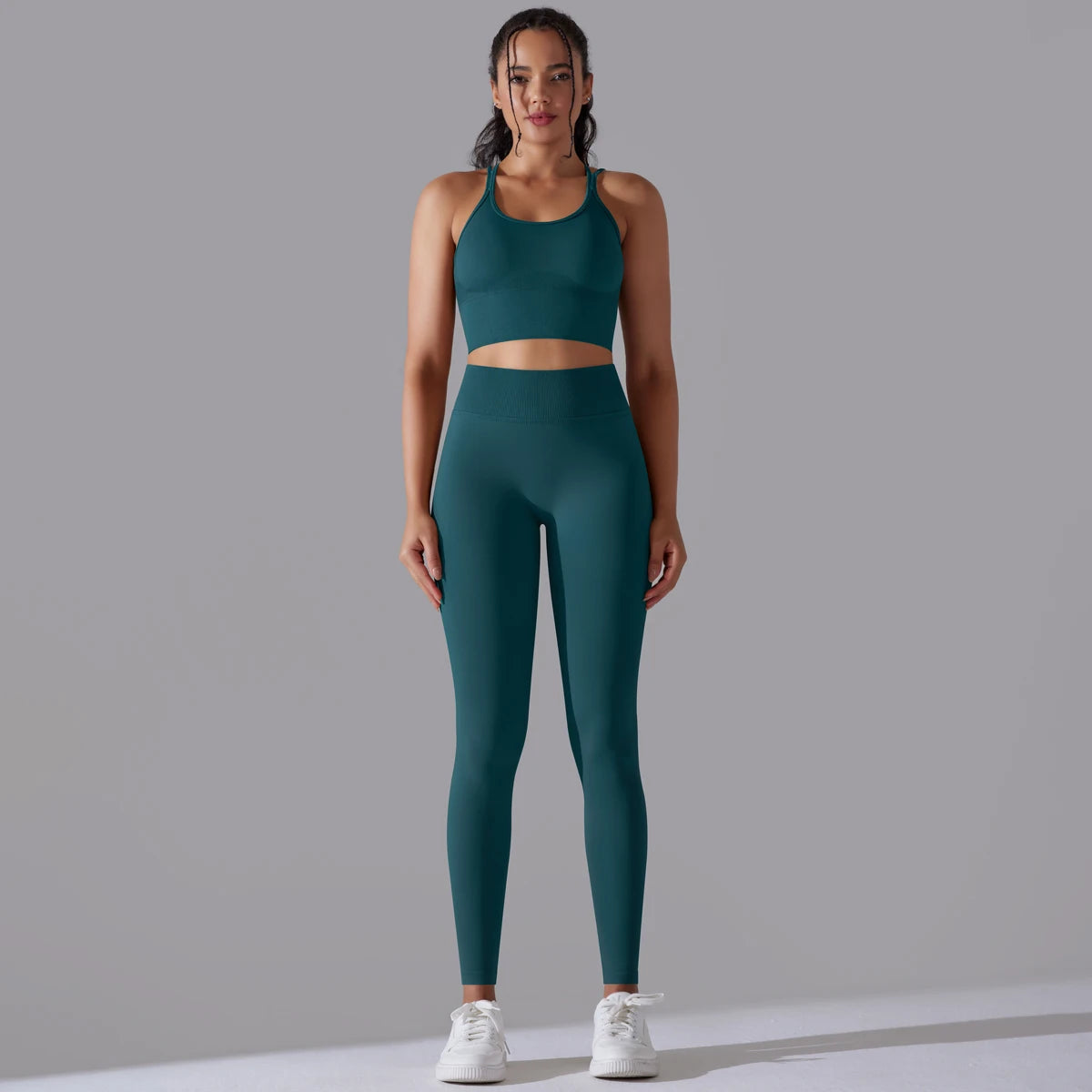 Brushed Yoga Set – A Symphony of Strength & Serenity