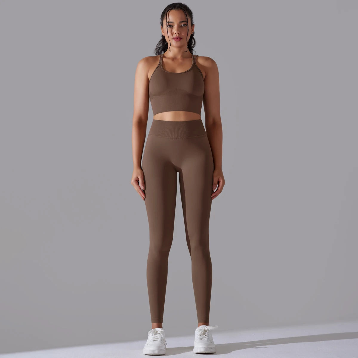 Brushed Yoga Set – A Symphony of Strength & Serenity