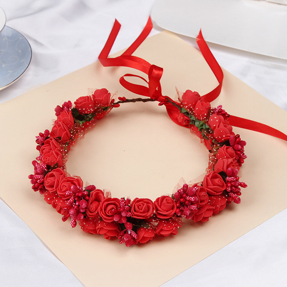 Petal Veil – Elegant Floral Wedding Headband for Brides & Special Occasions