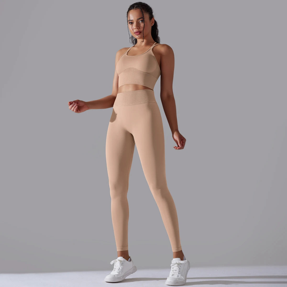Brushed Yoga Set – A Symphony of Strength & Serenity