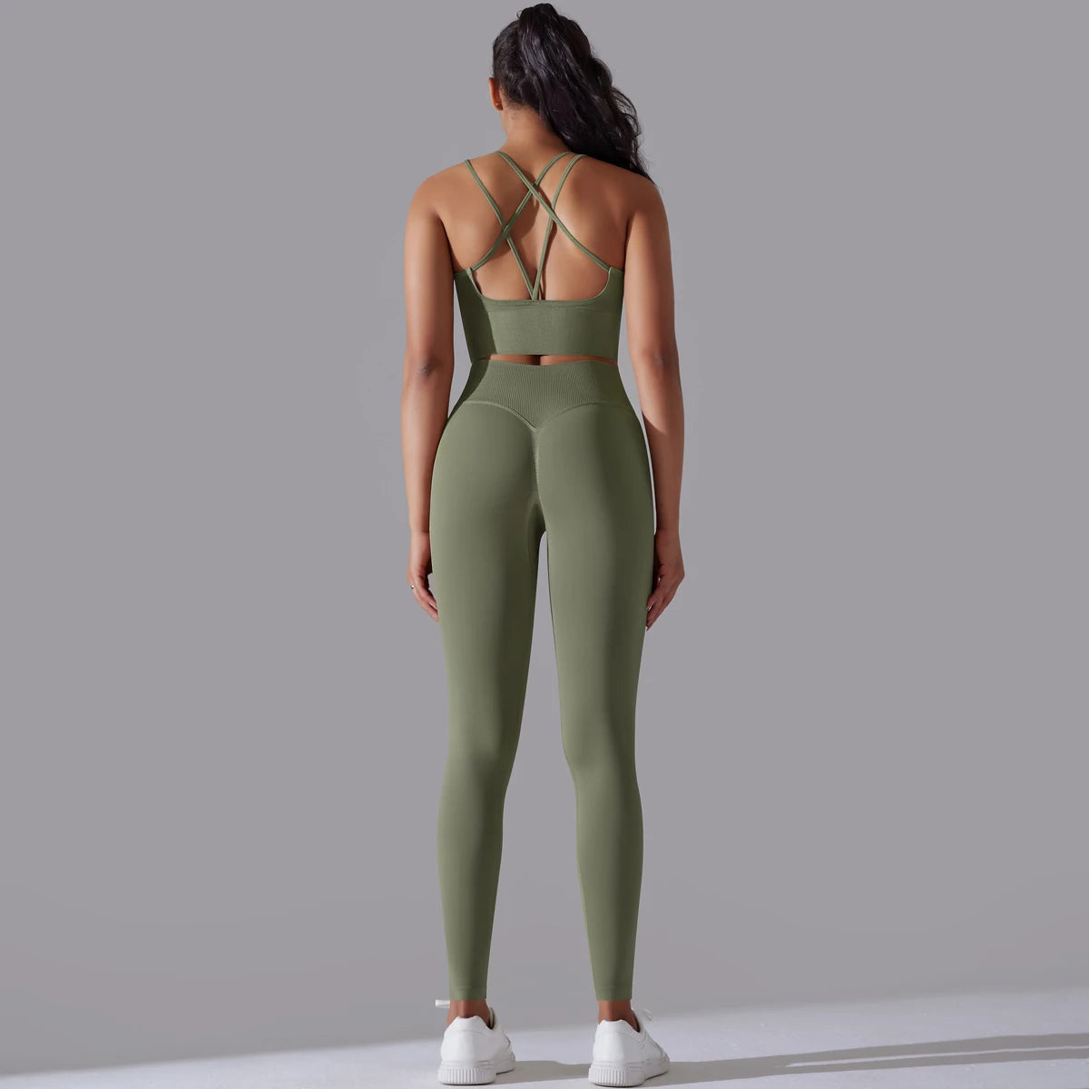 Brushed Yoga Set – A Symphony of Strength & Serenity