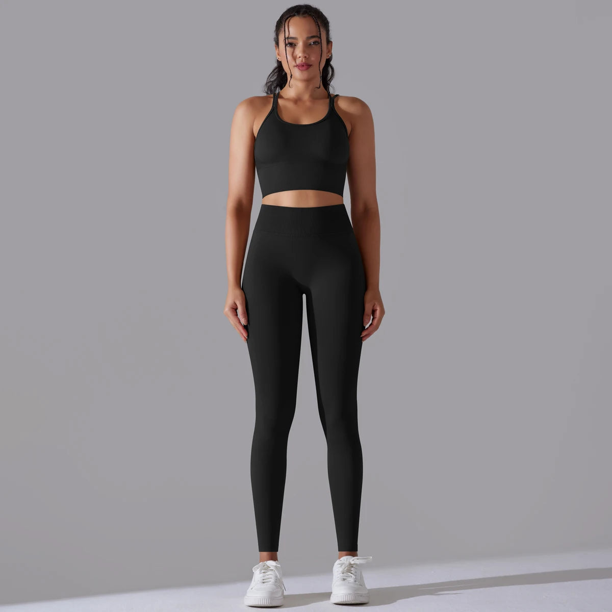 Brushed Yoga Set – A Symphony of Strength & Serenity