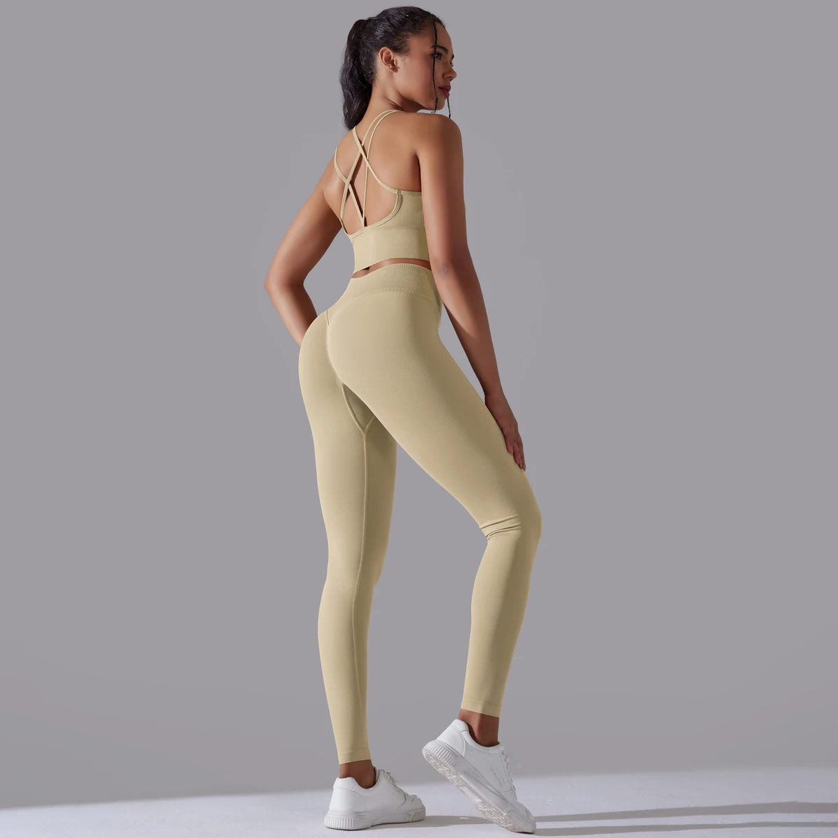 Brushed Yoga Set – A Symphony of Strength & Serenity