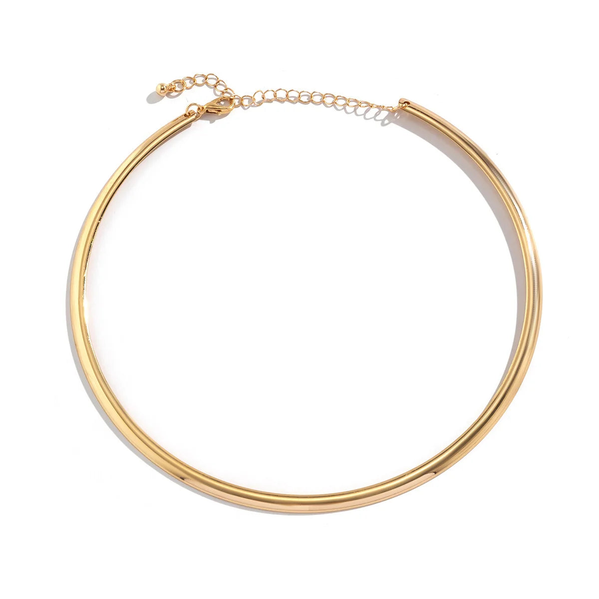 Elegant Simple Chunky Circle Torques Necklace: A Statement of Timeless Sophistication
