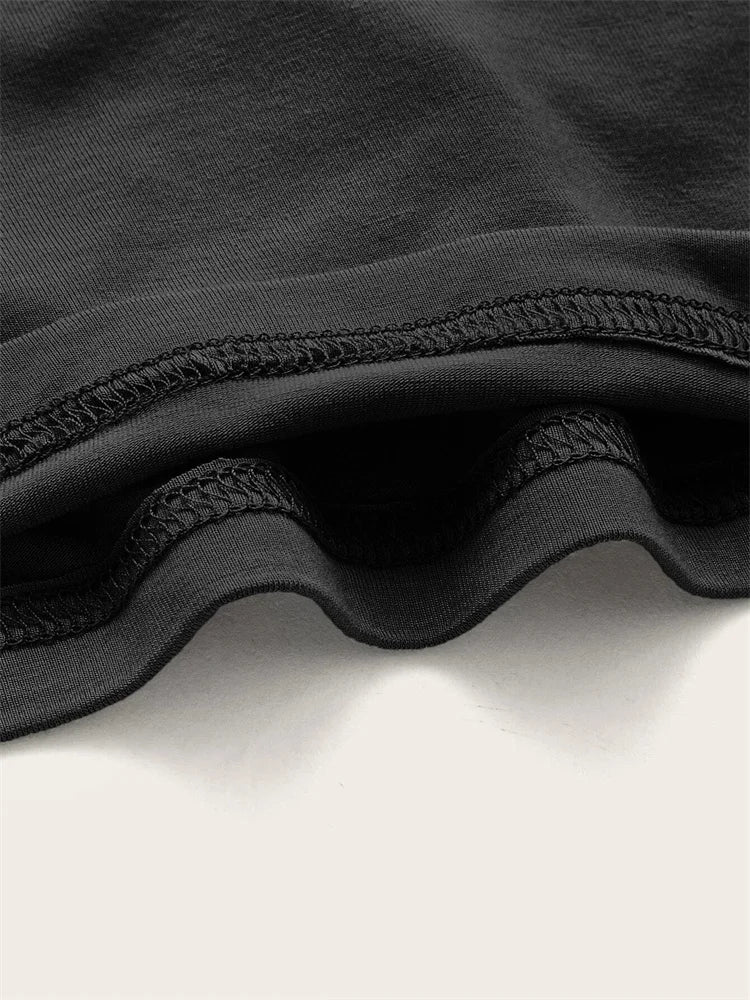 Women’s O-neck Backless T-shirt: A Symphony of Youthful Grace