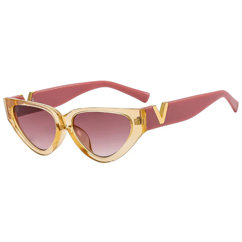 Luxury Vintage Cat Eye Sunglasses – Designer UV400 Shades for Women | Livia & Co