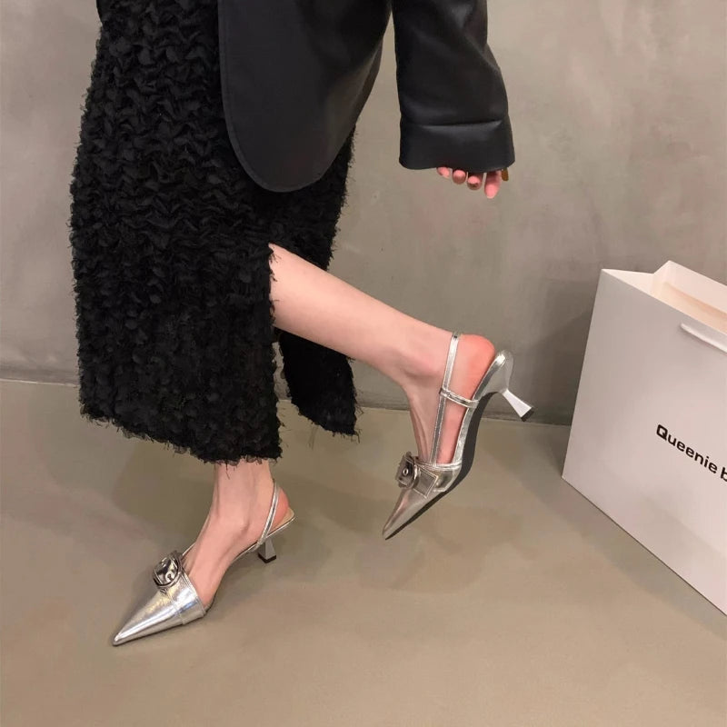 Punk Buckle High Heel Sandals