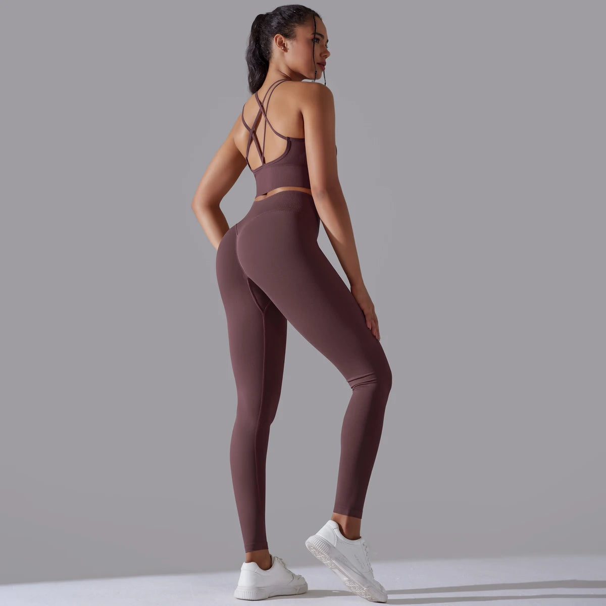 Brushed Yoga Set – A Symphony of Strength & Serenity