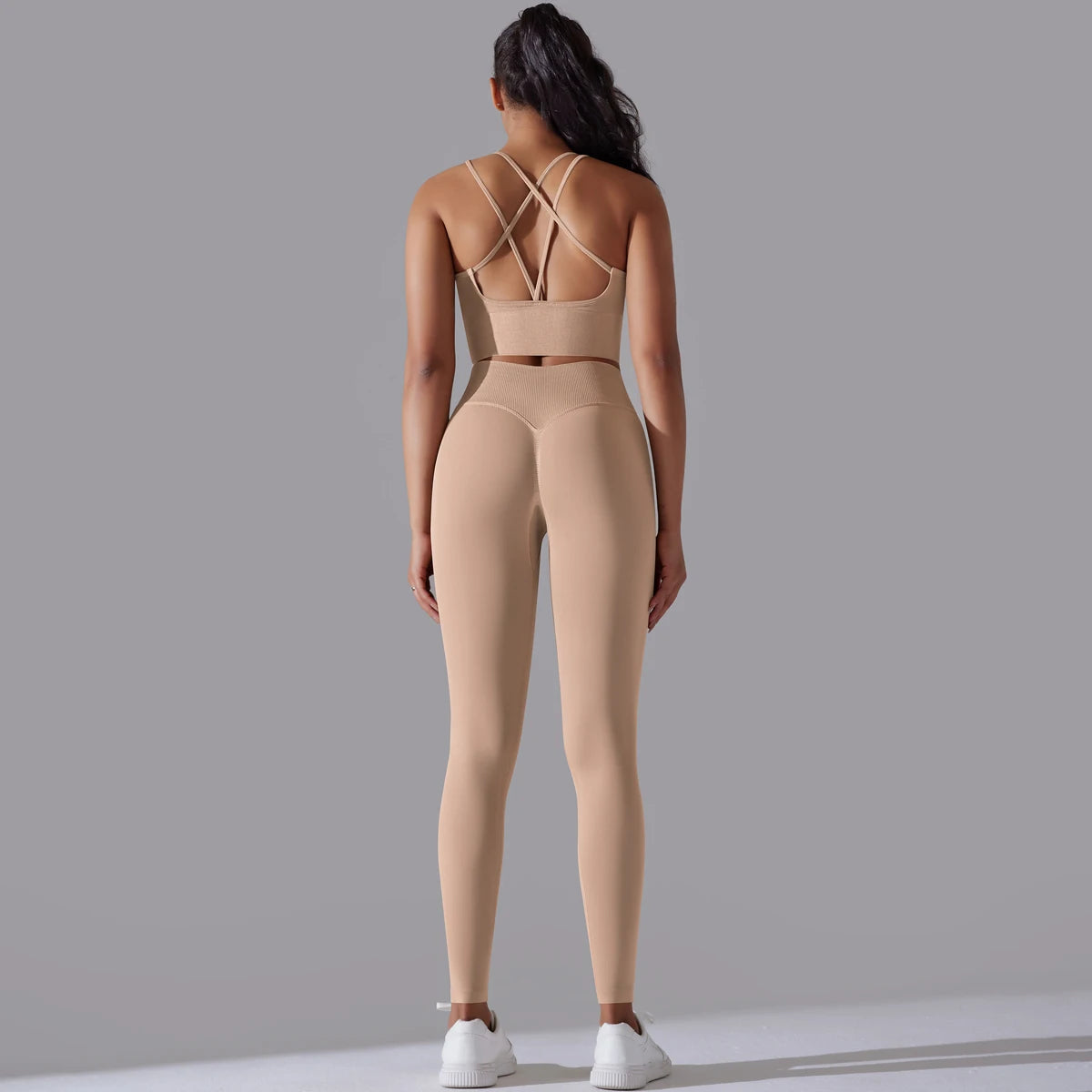 Brushed Yoga Set – A Symphony of Strength & Serenity