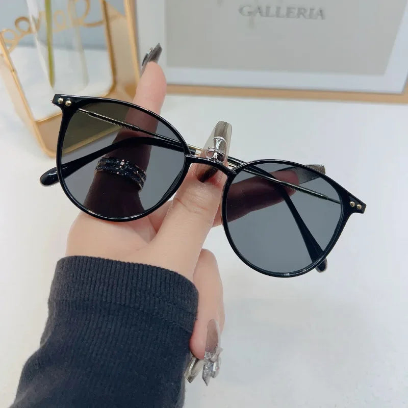 Retro Round Vintage Sunglasses for Women – UV400 Luxury Designer Shades | Livia & Co