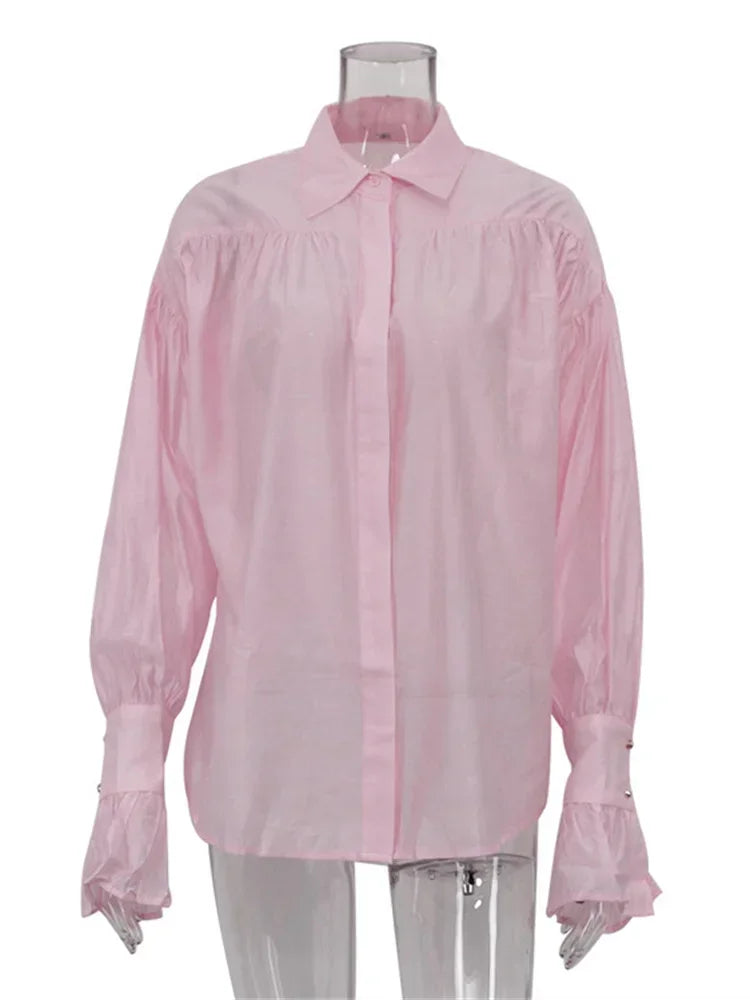 Smoke & Silence: The Sheer Drift Blouse