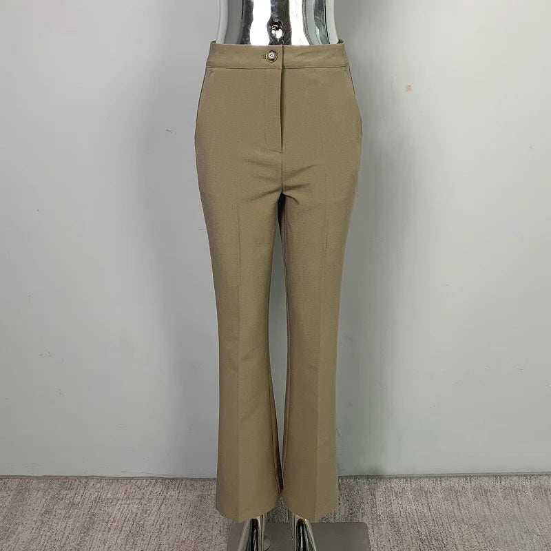 High Waist Flared Pants