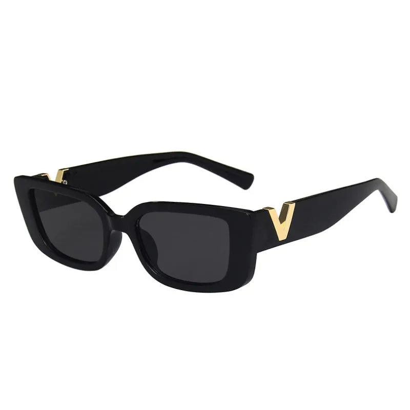 Retro Rectangle Sunglasses for Women – Small Frame Designer Shades | Livia & Co