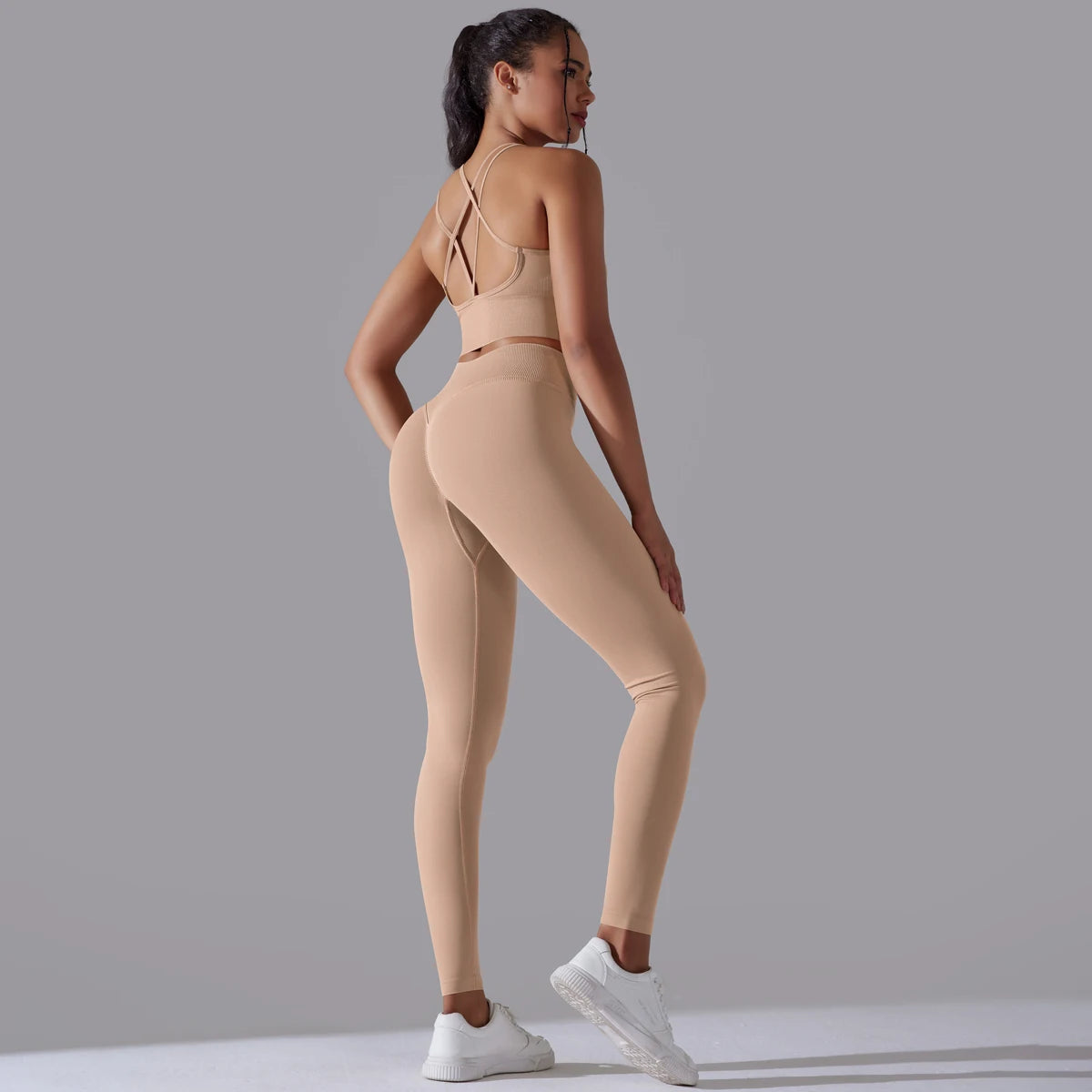 Brushed Yoga Set – A Symphony of Strength & Serenity