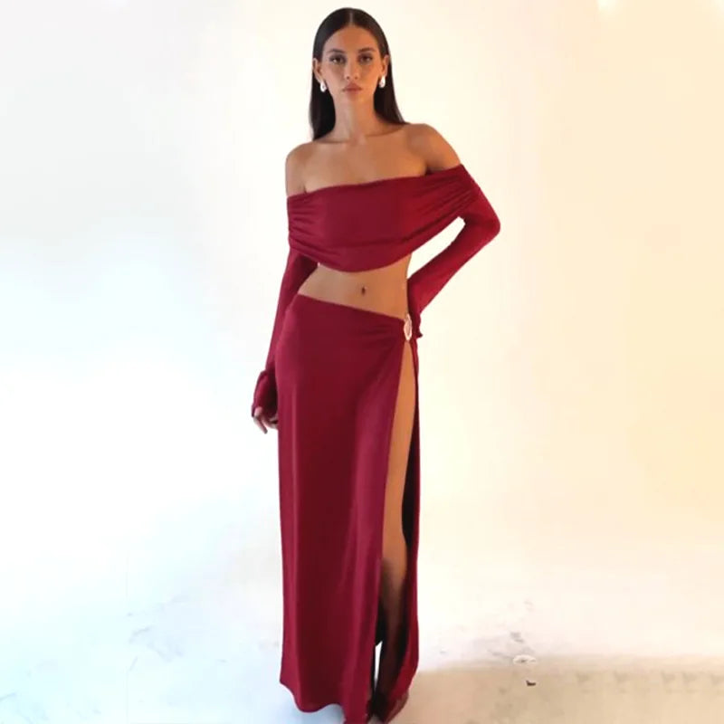 Solid Beach Skirt Set - Boho Chic Vibes