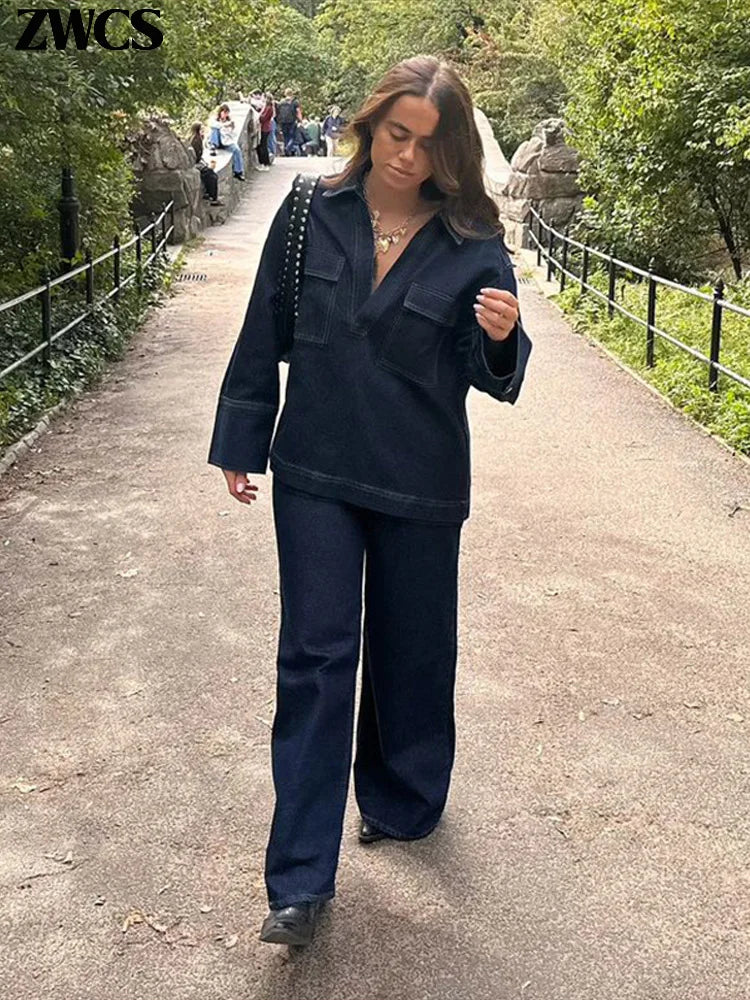Highlighter Denim Jacket & Jeans Set