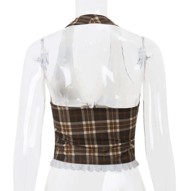 "Parisian Dream" Retro Slim Halter Top