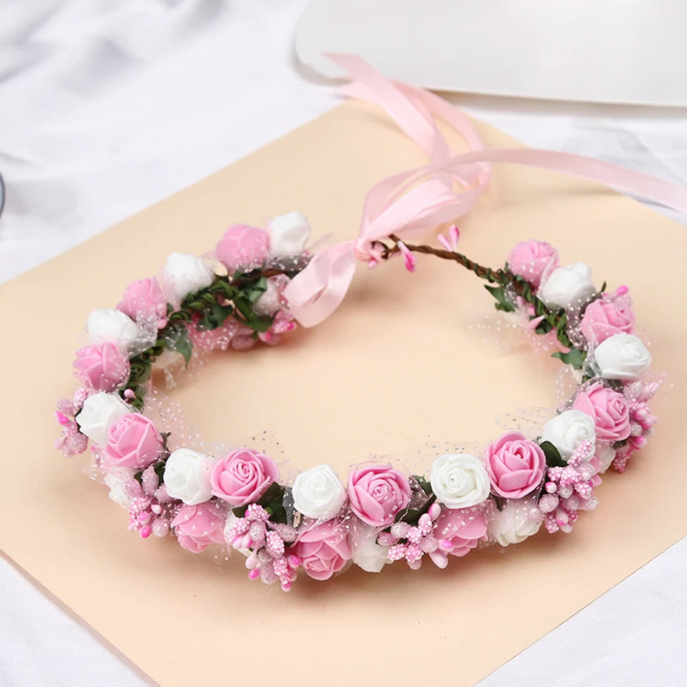 Petal Veil – Elegant Floral Wedding Headband for Brides & Special Occasions