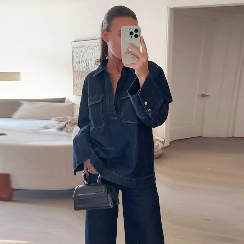Highlighter Denim Jacket & Jeans Set
