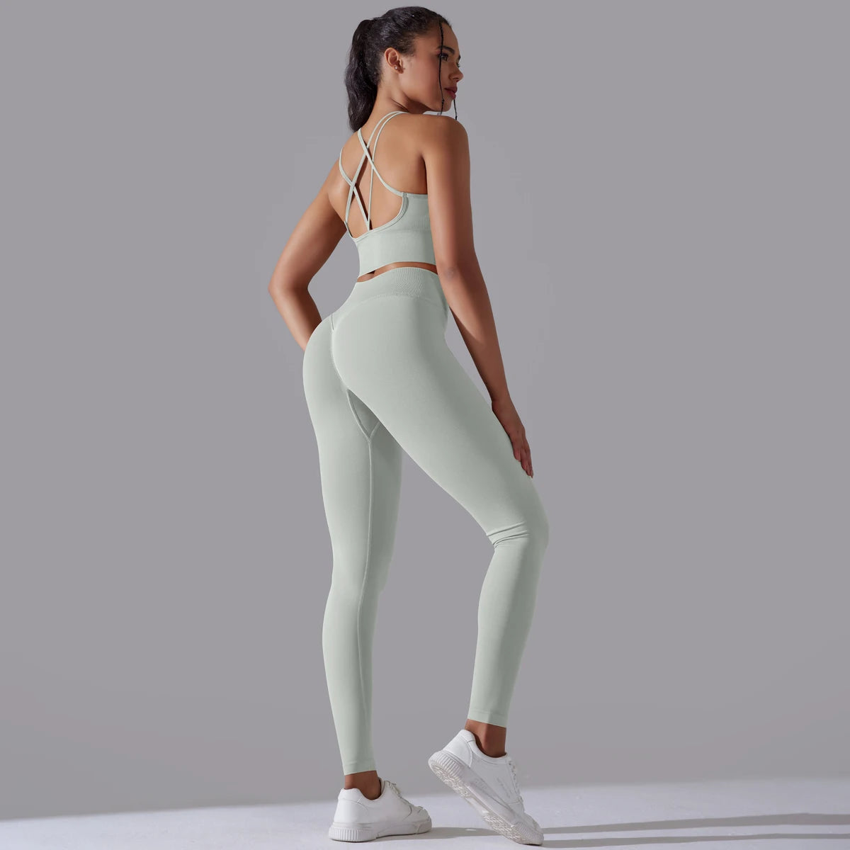 Brushed Yoga Set – A Symphony of Strength & Serenity