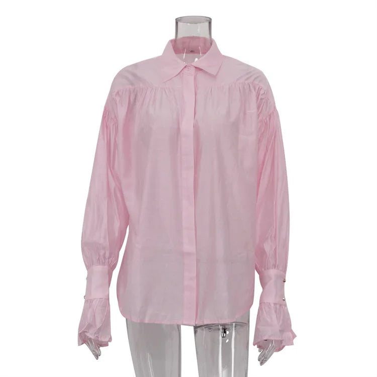 Smoke & Silence: The Sheer Drift Blouse