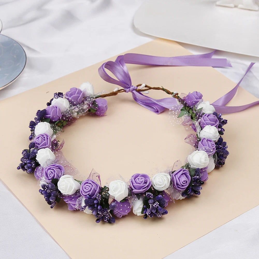 Petal Veil – Elegant Floral Wedding Headband for Brides & Special Occasions