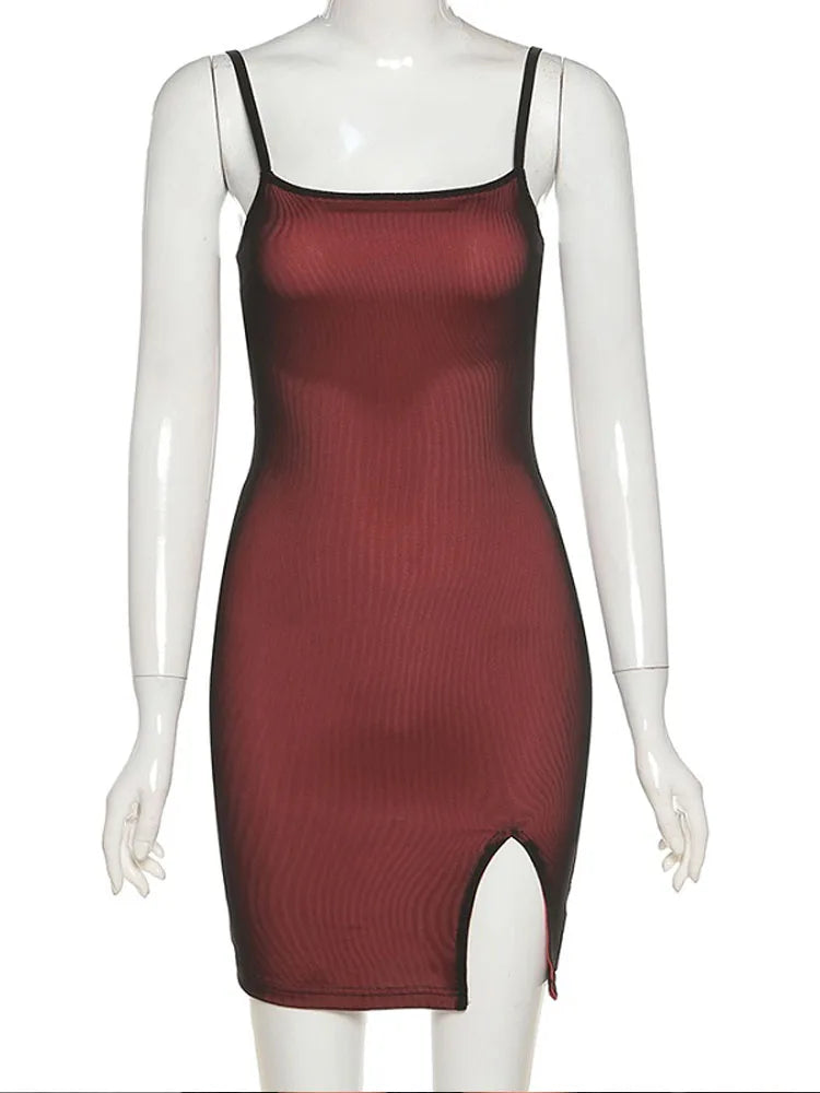 Mesh Double Layer Bodycon Dress