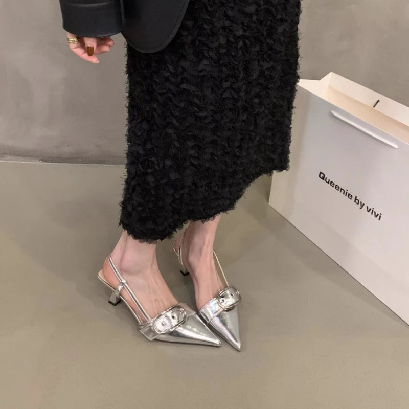 Punk Buckle High Heel Sandals