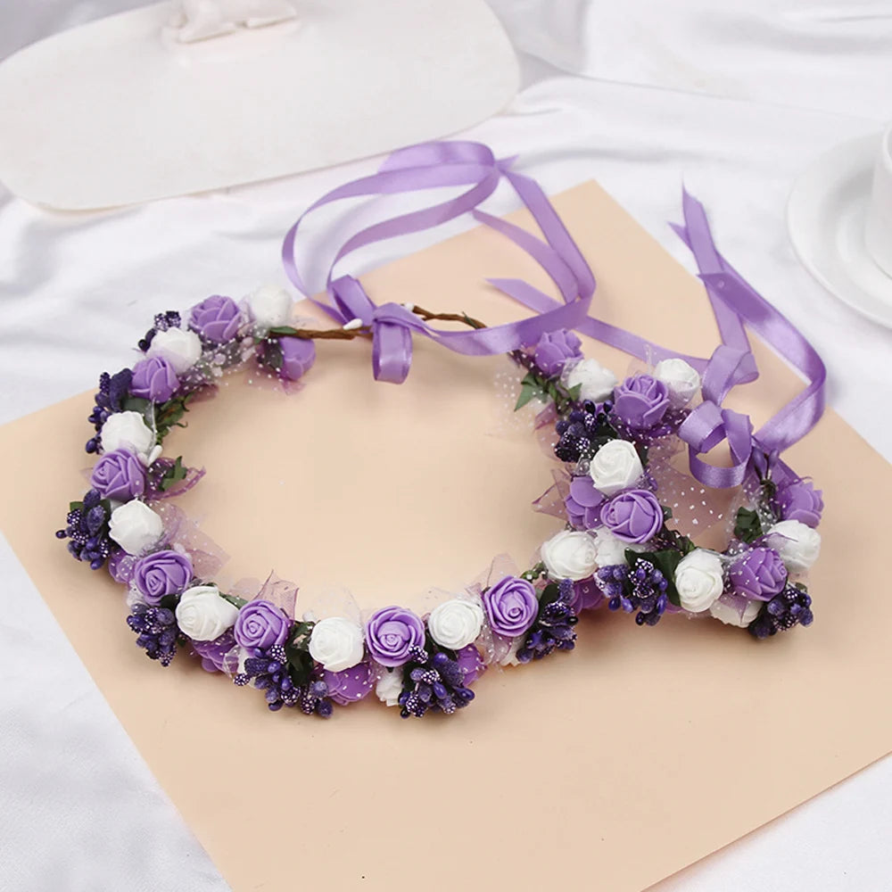 Petal Veil – Elegant Floral Wedding Headband for Brides & Special Occasions