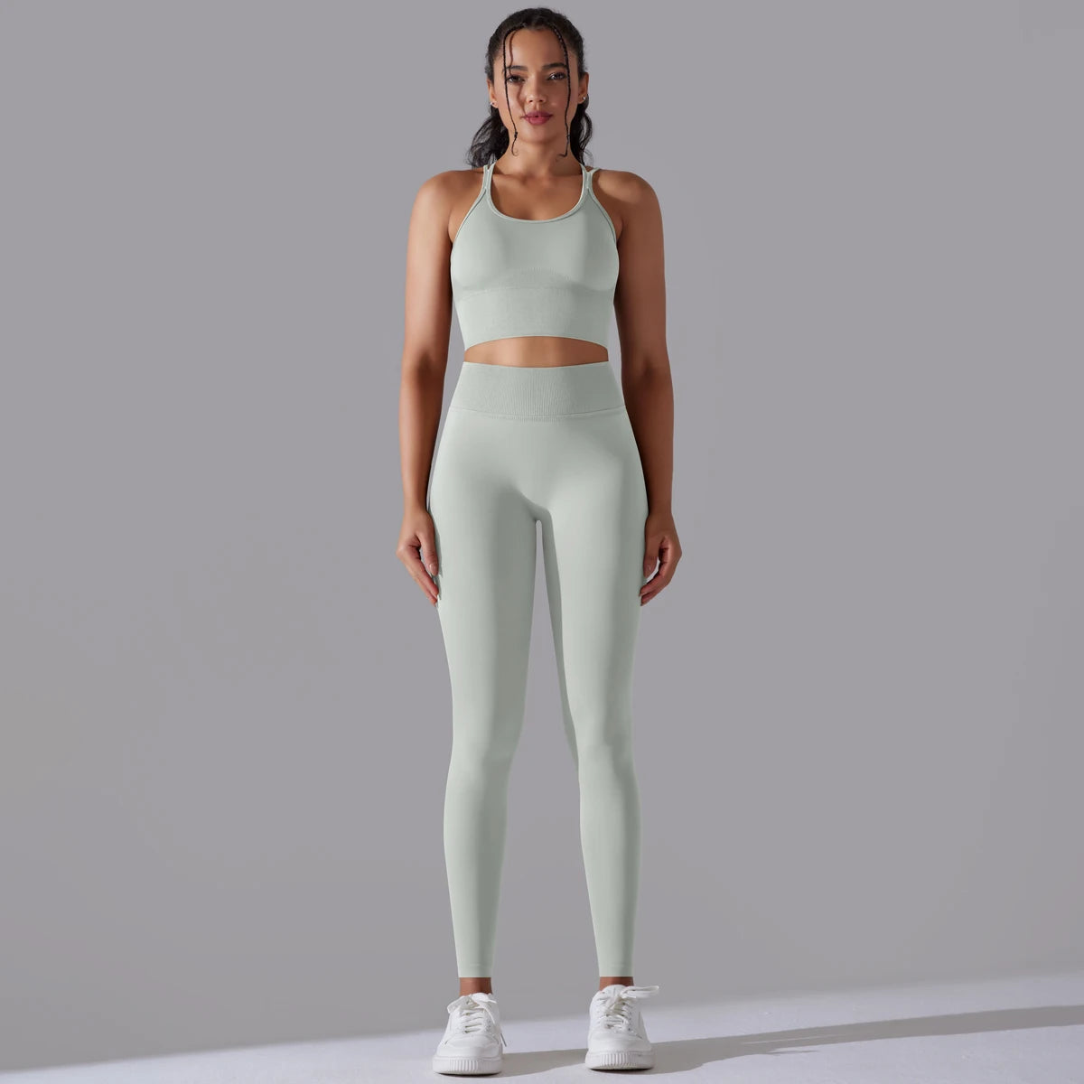 Brushed Yoga Set – A Symphony of Strength & Serenity